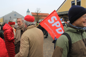 Die SPD zeigt Flagge